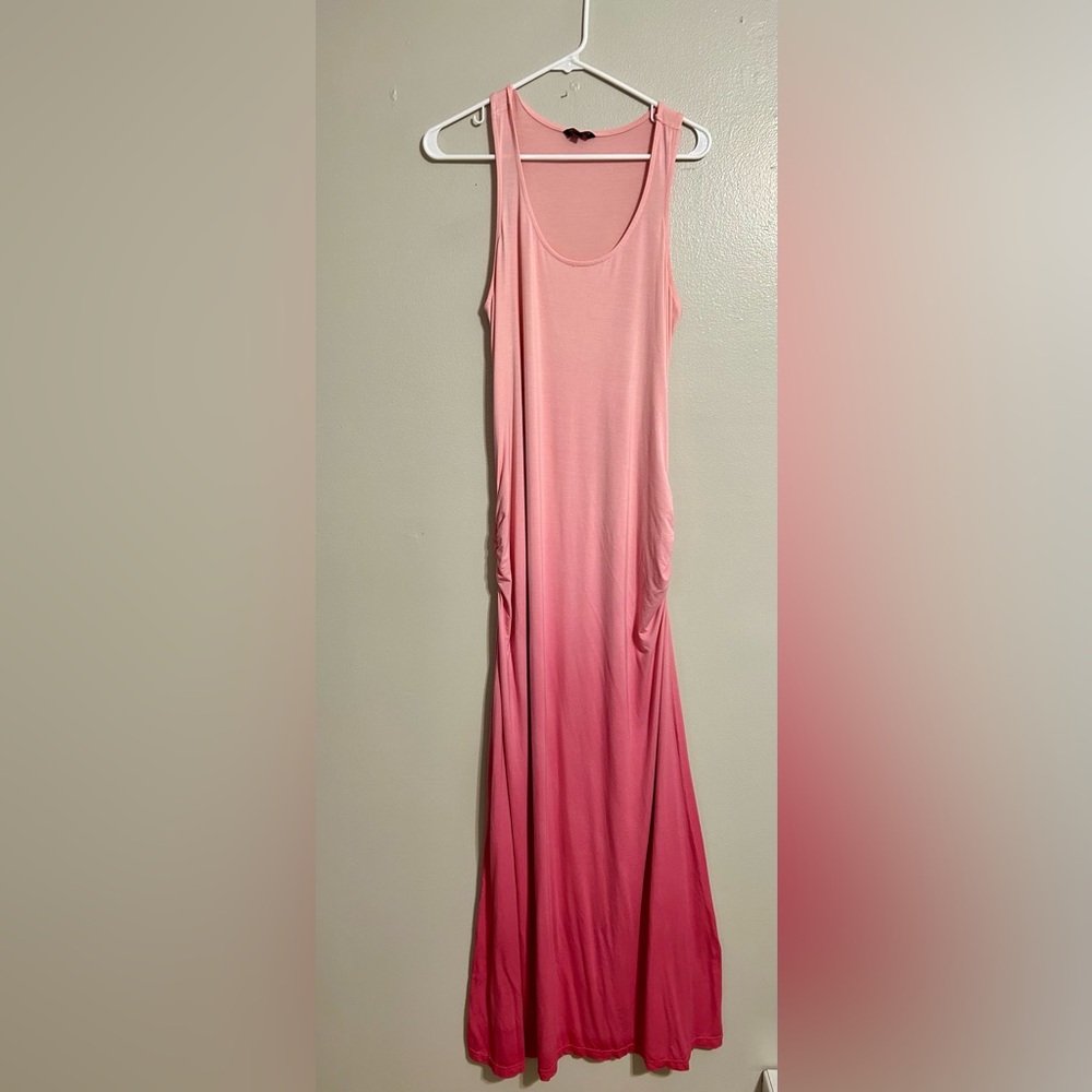 Pink Ombre Maxi Dress, Med